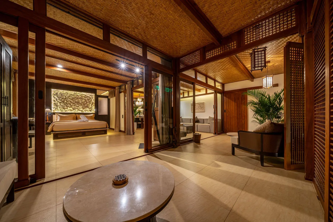 Ubud EcoHouse — View from the living room to the bedroom